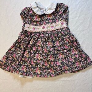 Bonnie Baby‎ Floral Dress with White Accents